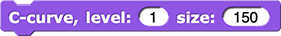 C-curve, level: (1) size: (150)