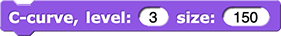 C-curve, level: (3) size: (150)