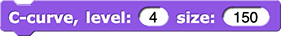 C-curve, level: (4) size: (150)