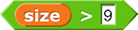 (size)>(9)