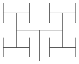 Tree with right angle branches