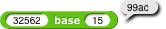 (32562)base(15), reporting 99ac