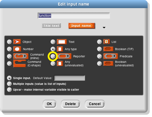 reporter type declaration